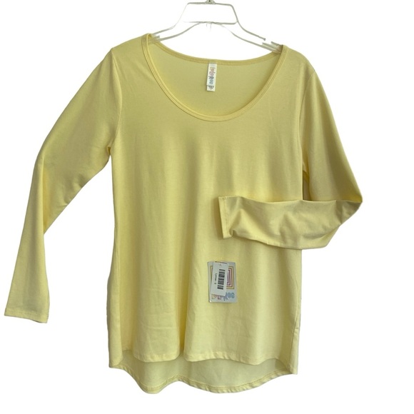 LulaRoe LYNNAE Lemon Yellow Long Sleeve NWT Size SMALL - Picture 1 of 7